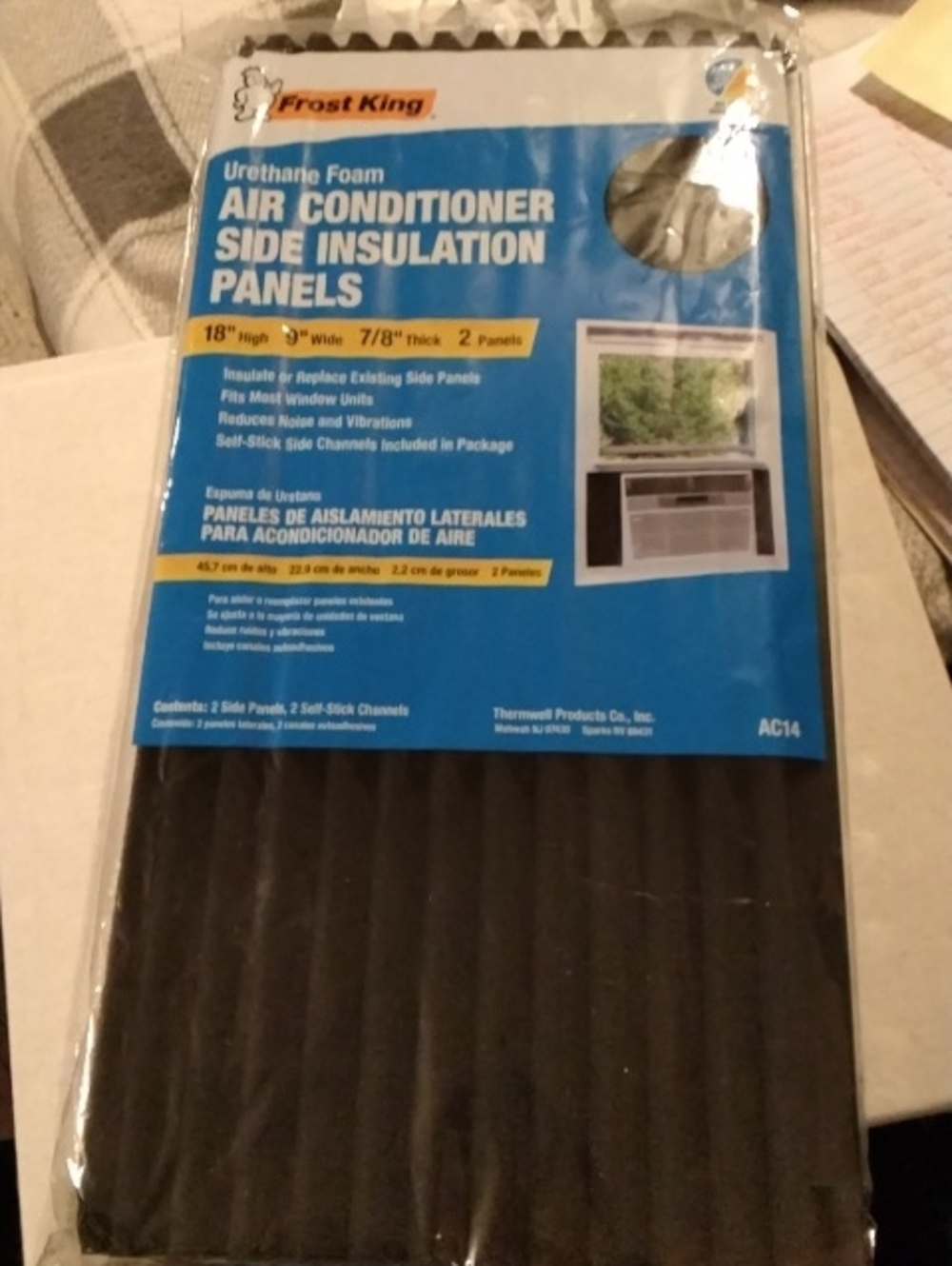 Black Urethane Foam Air Conditioner Side Insulation Panels 137